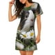 thumbnail image 2 of Easygdp Daisy Guinea Pig Camisón de manga corta para mujer, informal, estampado, 2 of 6