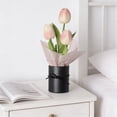 thumbnail image 4 of Simulated Tulips Artificial Flowers, Potted Plants Home Decor, Living Room Dining Table Accent, Spring Decor, Faux Flowers, Brown, 4 of 6