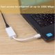 thumbnail image 2 of Adaptador USB Ethernet, Cablecreation Usb 3.0 a 10/100/1000 Gigabit Adaptador de red Lan con cable Compatible para Windows, Macbook, Macos, Mac Pro Mini, computadora portátil, PC y más Namotu CZDZ-ST119-3, 2 of 6