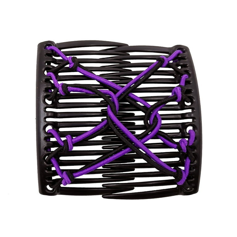 ヘアアクセサリー perverze double comb clip Hellobye6 PC Stretchy Double Comb Hair Clip Adjustable