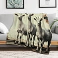 thumbnail image 5 of GXFGoat stream full moon, comfortable and soft, warm casual blanket, printed design, winter sofa dormitory home decoration, must-have travel product. Size is 50x60 inches., 5 of 9