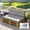 Light Gray and Dark Gray, variant on Outsunny 2 Seater Pallet Cushions Outdoor 3.9 in. Thick Replacement Cushions with Tufted Design for Garden, Patio, Light Gray and Dark Gray