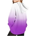 thumbnail image 5 of dazeni Hoodies for Teen Girls Trendy Oversized Tie Dye Pullover Sweatshirts Cute Long Sleeve Preppy Sweatshirt Tween Fall Winter Outfits Purple, 5 of 5
