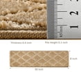 thumbnail image 3 of Pure Era 8" x 30" Carpet Stair Treads Protector Cover Indoor Non Slip Self Adhensive Tape Free Set of 12 (Khaki Diamond Trellis), 3 of 9