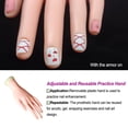 thumbnail image 3 of Guardurnaity Práctica de goma Mano izquierda Extraíble Entrenamiento de arte de uñas Resistente al desgaste Conveniente Flexible Realista Mano Juegos de manicura, 3 of 6