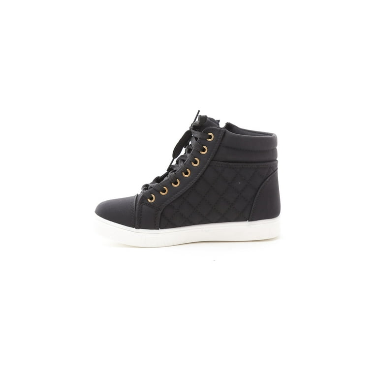 Quilted high top sneakers sale