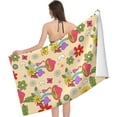 thumbnail image 3 of Mushrooms Large Beach Towel - Plush Thick Cotton Pool Towel, Adult Beach Towels, 3 of 16