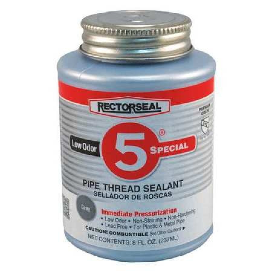 RECTORSEAL 26551 Pipe Thread Sealant,Paste,8 oz.,Gray