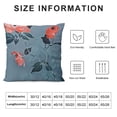 thumbnail image 5 of SHANXI Throw Pillow Covers Home Decor Flower Leaf Pillow Cases Decorative 20x20in, 5 of 5