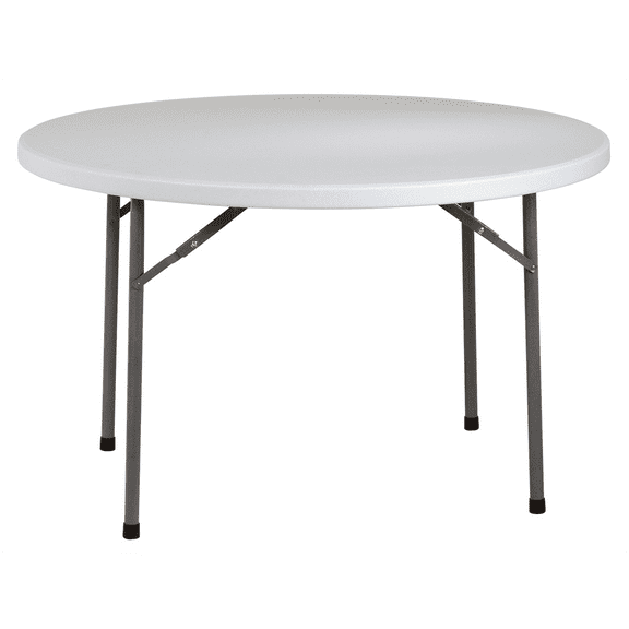 48" Round Light Gray Resin Multi Purpose Table