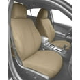thumbnail image 2 of CalTrend Front Sport Buckets Faux Leather Seat Covers for 2012-2017 Toyota Camry - TY469-05LX Sandstone Insert and Trim, 2 of 3