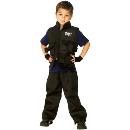 Leg Avenue 2PC. Swat Officer multi pocket utility vest fingerless gloves