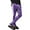 Purple/White, variant on Mens Stripe Track Pants Skinny Fit Elastic Athletic Training Joggers