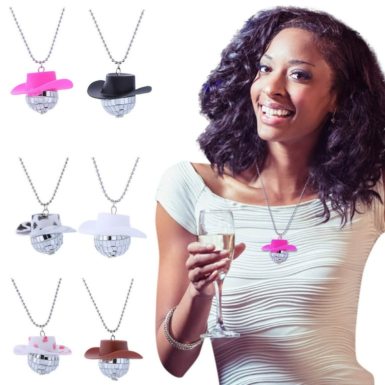Cute Gift KUNPENG Women s Disco Prom Necklace Mini Western Cowboy