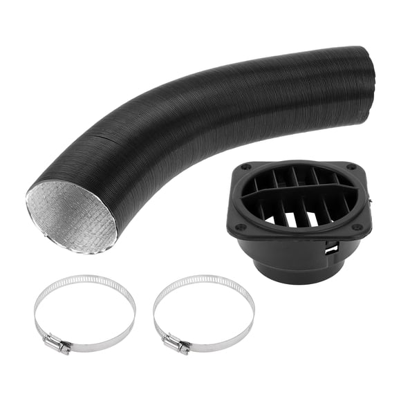 Kit de conducto de calentador de automóvil, camión, RV, autobús, furgoneta, barco con tubo de calentador de 75mm ID 80cm Max