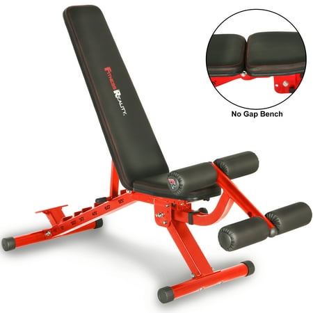 FITNESS REALITY 2000 Super Max XL High Capacity NO GAP Weight Bench with Detachable Leg