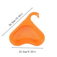 thumbnail image 2 of Kezqiaxn Kitchen Supplies Hanging Sink Drains Basket Storage Kitchen Gadgets Multifunctional Storage Sink Drains Rack Orange, 2 of 3