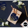 thumbnail image 6 of Inkdotpot Real Gold Foil Hugs & Kisses From The Wedding Tag Favor Hang Paper Tag 50 Pieces, 6 of 6