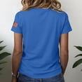 thumbnail image 5 of NMMUED 250 Years of Freedom 4th of July Shirts Women Patriotic American Flag Graphic Tee 1776-2026 Independence Day Summer Casual Womens T-shirt Blue XL, 5 of 6
