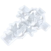 Supvox White Silicone Mold for Cross Pendant Casting Flexible and Easy to Use