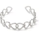 thumbnail image 1 of Brazalete abierto de corazón de acero inoxidable 304, ajustable, ideal como regalo para damas de honor., 1 of 3