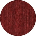thumbnail image 1 of Ahgly Company Indoor Round Abstract Red Contemporary Area Rugs, 5' Round, 1 of 4