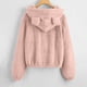 thumbnail image 4 of Pntutb moda mujer invierno cálido sólido invierno alargado felpa manga larga prendas de vestir liquidación Pntutb Pntutb-6870, 4 of 4