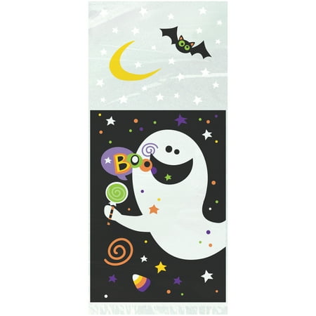 Halloween Bag Crafts - Happy Halloween Cellophane Bags, 11 x 5 in, 20ct