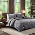 thumbnail image 2 of Gracie Mills Gayle 3-Piece Casual Geometric Velvet Quilt Set - GRACE-11837, 2 of 4