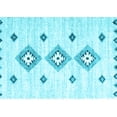 thumbnail image 1 of Ahgly Company Indoor Rectangle Abstract Light Blue Contemporary Area Rugs, 7' x 10', 1 of 4