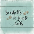 thumbnail image 2 of Robinson, Carol 26x26 White Modern Wood Framed Museum Art Print Titled - Seashells and Jingle Bells, 2 of 4
