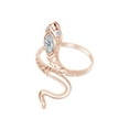 thumbnail image 3 of AFFY Cubic Zircinia Snake Womens Band Ring 14k Rose Gold Over 925 Sterling Silver, 3 of 4