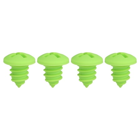 

Uxcell 23mm Dia. Screw Type Silicone Wine Bottle Stoppers for Kitchen Green 4 Pack