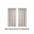 thumbnail image 3 of Surpdew Linen Short Curtains for Small Window 36 Inch Length 2 Panels Set for Bedroom Living Room Bathroomt Cabinet Basement, Light Filtering Textured Short Kitchen Curtains Over Sink, 3 of 6