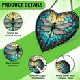 thumbnail image 3 of Dragonfly Window Hanging Stained Glass Christmas , Dragonfly Suncatchers for Windows Stained Glass, 3 of 7