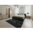 thumbnail image 4 of Ahgly Company Indoor Rectangle Patterned Black Novelty Area Rugs, 8' x 12', 4 of 6