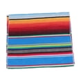 thumbnail image 3 of Mantel de algodón arcoíris, lavable, colorido, para mesa de comedor, picnic (bandera arcoíris, azul lago), 3 of 5