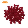 thumbnail image 3 of 100pcs Wine Red Bow Ties 1.5" x 1" Mini Bowknot for Crafting Little Satin Bows Bulk DIY Sewing Scrapbooking, 3 of 4