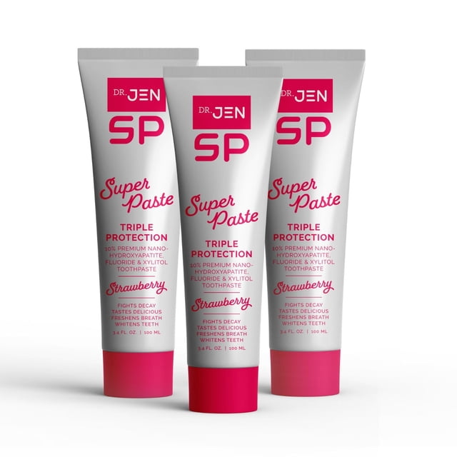 Pasta de dientes Dr. Jen Super Paste con flúor 10% nanohidroxiapatita