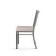 thumbnail image 3 of Amisco Washington Dining Chair - Cream Faux Leather / Metallic Grey Metal, 3 of 9
