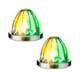 thumbnail image 1 of Kit 2 Piezas Plafón Led Bicolor para Vehículos Pesados - EVOLUM - Modelo Luz Estrella Bicolor - Material Resistente al Agua y Polvo - Voltaje 12V - 24V - (Ámbar / Verde), 1 of 6