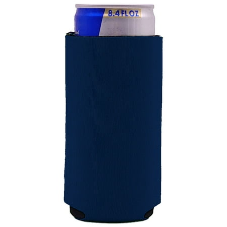 

Blank 8.4 oz. Neoprene Collapsible Mini Slim Coolie (1 Navy)