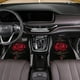 thumbnail image 1 of Juego de 2 alfombrillas universales para coche - Alfombrillas delanteras antideslizantes e impermeables con estampado de rosas para coches, camiones y SUV | Fibra de poliéster duradera, fácil de, 1 of 8