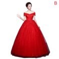thumbnail image 1 of Ladies Wedding Dress Solid Color Short Sleeves Long Hem Wedding Gown New, 1 of 8