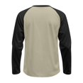 thumbnail image 6 of WTOBBY Men's Round Neck Color Block Raglan Long Sleeve T-Shirt Top Contrast Casual Shirt for Everyday Wear and Stylish Outfits,Beige L, 6 of 6