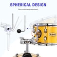 thumbnail image 3 of Donner 5-Drum Set with Built-in Silencer System for Adult, Complete Junior Drum Kit Professional Drum set Yellow, 3 of 9