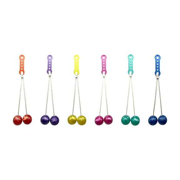 Guodhu Clackers Balls A String Swinging Toys For , Fine Motor Skills Toy For Stocking Stuffers, Bright Colorful Noise Maker For Birthday Party Favors(Color)
