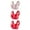 Red, variant on Everyday Comfort Women's Bra with Padded Straps,3PC Women without Underwear Thin Lace Solid Color Push-up Adjustment Bra Multicolor L
