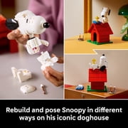 LEGO Ideas Peanuts: Snoopy's Doghouse Collectible Building Set for Adults - Room or Office Decor for Women & Men, Ages 18+ Gift for Fans - W/ Woodstock Figure - 21368