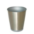 thumbnail image 4 of Better Homes & Gardens Two-Tone Metal Wastebasket, Silver, 4 of 6